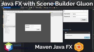 Java FX  Maven JavaFX with Gluon Scene Builder [upl. by Lieno860]