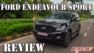 Ford Endeavour Sport 2020 India  Price Performance 4x4 Mileage Features  हिंदी  MotorOctane [upl. by Aierdna]