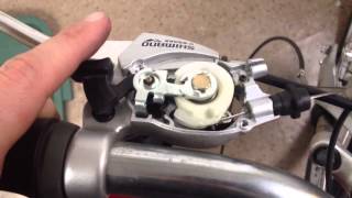 Shimano cideck click shifter adjustment help [upl. by Harbed]