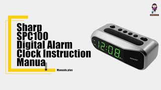 Sharp SPC100 Digital Alarm Clock Setup amp User Guide [upl. by Laing806]