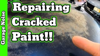 How to repair cracked paint on your car diy auto body auto body repair [upl. by Wilmer]