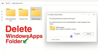 How to Delete the WindowsApps folder on Windows 1011 [upl. by Gannes552]