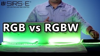 RGB vs RGBW LED Strips Differences by SIRSE [upl. by Leonardo52]