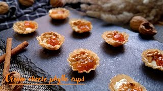 Quick amp Easy Cream Cheese Phyllo Cups  Thanksgiving Appetizers Recipe [upl. by Eadie964]