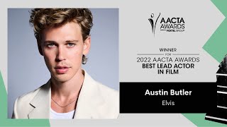 Austin Butler Elvis wins Best Lead Actor in a Film  2022 AACTA Awards [upl. by Anairt]