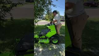 Greenworks commercial 36 stand on lawncare lawnservice lawnmaintenance [upl. by Auroora]