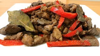 IGADO RECIPE  ILOCANO STYLE  PORK LIVER AND BELLY INGREDIENTS [upl. by Atwekk269]