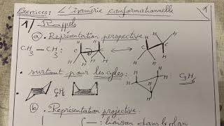 Exercices sur l’isomérie conformationnelle [upl. by Ahseinat]
