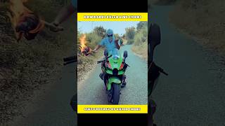 Chor nee aag laga diya Aalyan vlogs ki Kawasaki zx10r ko shorts [upl. by Obidiah]