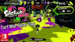 Nintendo Splatoon 2 Turf War Gameplay Firefin Splat Charger Sliver Flag Multiplayer Battle Switch [upl. by Ailis]