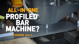 Window amp Door Profiled Bar Machining  Stegherr GLS2 [upl. by Lierbag]