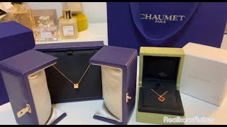 Necklace Unboxing Van Cleef amp Arpels Sweet Alhambra and Chaumet Bee My Love [upl. by Ailaro]