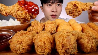 후라이드는 황금올리브가 맛있긴맛있다BBQ황금올리브치킨 치즈볼 새우튀김 먹어보겠슴다 먹방ASMR MUKBANG FRIED CHICKEN EATING SHOW [upl. by Basset572]