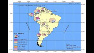 Planisferio en proyección de Mollweide y mapa en proyección cónica de Albers [upl. by Osner]