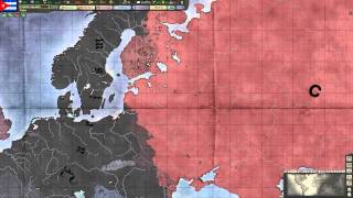 Hearts of Iron 3 Timelapse Communism vs Fascism [upl. by Devitt]