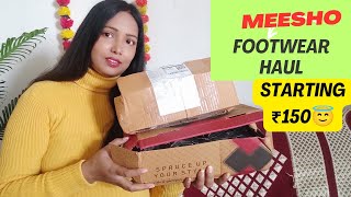 Meesho footwear Haul  Meesho haul [upl. by Laira821]