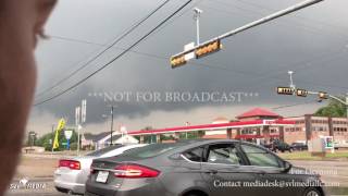 Malakoff TX Tornado Warned Storm Moves Through Town Tornado Sirens 4 29 2017 [upl. by Ettelloc]