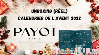 🎄Unboxing Réel Calendrier de lAvent PAYOT 2022 🎄 payot [upl. by Aivata]