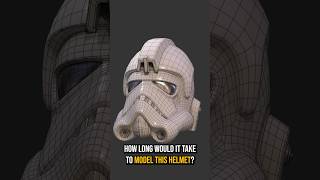 Tie Fighter Pilot Helmet modeling timelapse starwars 3dmodeling [upl. by Ringe]