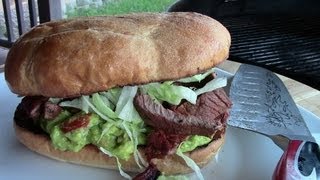 Carne Asada Torta Recipe  A Labor Day BBQ [upl. by Nurse]