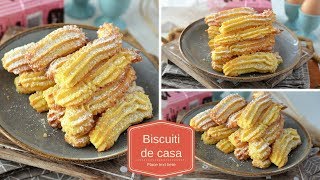 Biscuiti de casa spritati  RETETA USOARA [upl. by Mochun811]