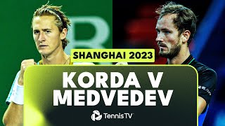 Sebastian Korda vs Daniil Medvedev Match Highlights  Shanghai 2023 [upl. by Elahcar331]