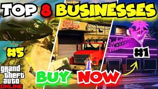 Top 8 BEST Solo Businesses To Make MILLIONS In GTA Online [upl. by Meesan]