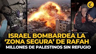 ISRAEL ATACA RAFAH imágenes de los IMPACTANTES BOMBARDEOS que devastan al sur de GAZA  El Comercio [upl. by Ellednahc]