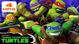 4 Hour MARATHON of Ninja Turtles BEST Battles from Seasons 1 2 amp 3  Teenage Mutant Ninja Turtles [upl. by Ong]