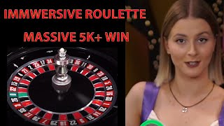 IMMERSIVE ROULETTE MASSIVE £5000 WIN [upl. by Neras]