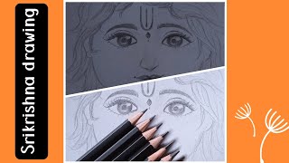 How to draw krishna 11 pencil art of srikrishna 11 art painting drawingideas drawing subscribe [upl. by Maisey826]