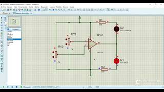 OPAMP como Comparador en Proteus [upl. by Nilyac713]