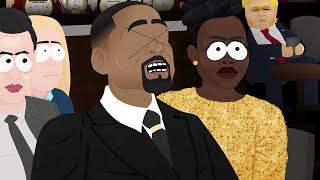 Will Smith SLAPS Chris Rock at Oscars 2022  South Park Animated [upl. by Katushka]