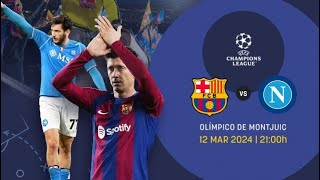 MegaGoal en directo FC Barcelona vs Nápoles [upl. by Nilauqcaj171]