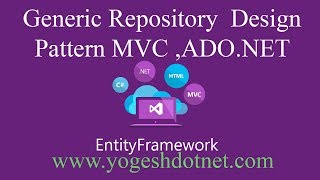 generic repository pattern c entity framework 6  Lecture 16  hindi [upl. by Spoor309]