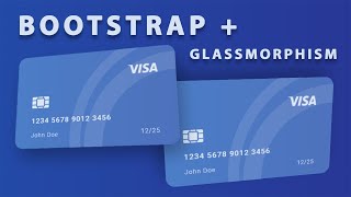 Creating an animated card with Bootstrap 5 amp Glass Effect [upl. by Lehplar]