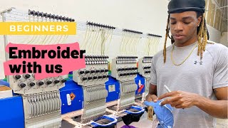 Embroider orders with us How to embroider for beginners [upl. by Mommy]