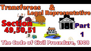 Transferees amp Legal Representatives Section 49 5051 CPC 1908 Hindi Urdu [upl. by Eizus]