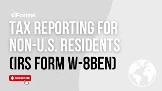 IRS Form W8BEN A Guide for NonUS Taxpayers [upl. by Klehm]