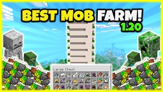 BEST MOB XP FARM EVER VERY FAST In Minecraft Bedrock 120 [upl. by Terence630]