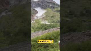 Mountain landslide landslide landslides trending shortvideo shorts short shortsfeed [upl. by Anem]