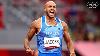 Athletics Tokyo 2020 Italian Marcell Jacobs claims 100m crown  Tokyo2020 Highlights [upl. by Itteb736]