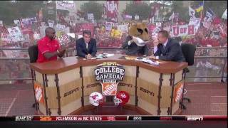 Lee Corso drops the FBomb on ESPN Gameday [upl. by Nivlad]