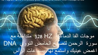 528 HZ DNA ترددات الفا الطبية مع سورة الرحمنجلسة تشافي [upl. by Nehpets]