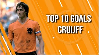 Top 10 Goals  Johan Cruijff [upl. by Owain]