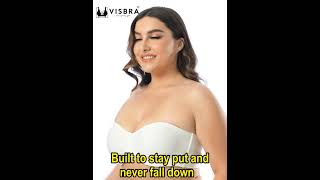 VISBRA Womens Plus Size Strapless Bras Underwire Support NonPadded Minimizer Comfort Multiway Bra [upl. by Durant]