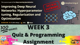 Coursera Improving Deep Neural Networks Week 3 Quiz amp Programming Assignment  deeplearningai [upl. by Alekat]