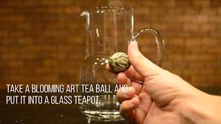 Blooming Tea  How to Prepare Flowering Teas [upl. by Warner512]