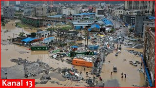 Rainstorms killed 11 people Causing 1 Billion in damages in city of Huludao China [upl. by Khosrow155]