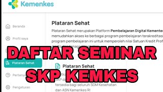 CARA DAFTAR SEMINAR LEWAT APLIKASI SATUSEHAT  PELATARAN SEHAT [upl. by Romola]